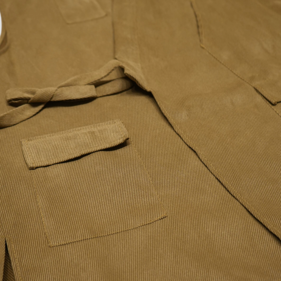 Smock Vest - Tan Corduroy