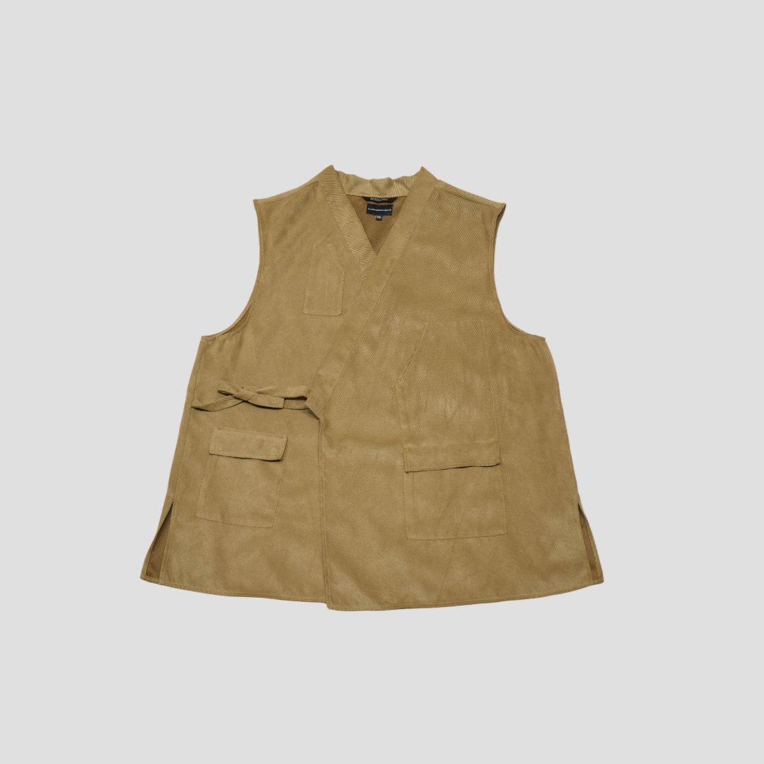 Smock Vest - Tan Corduroy