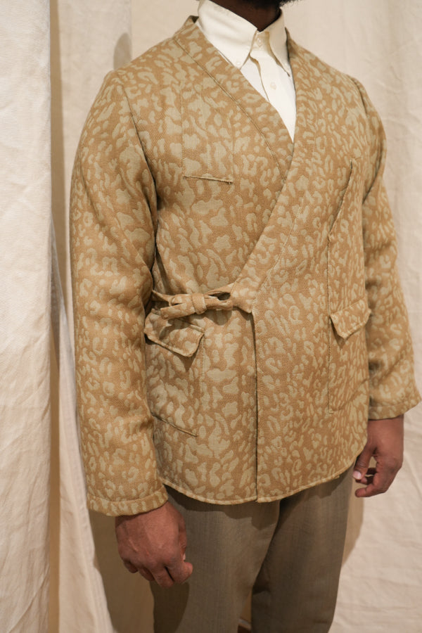 Long Sleeved Smock - Green Leopard
