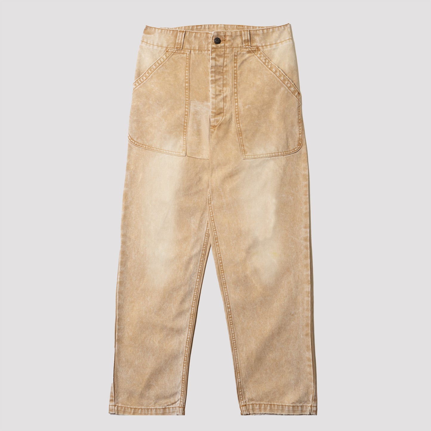 Washed Cotton Workwear Pants