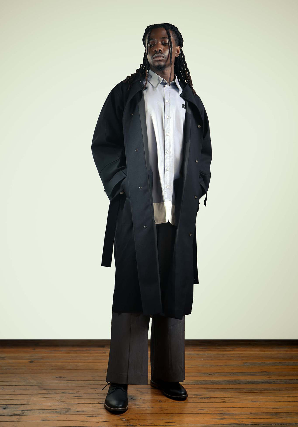 Indigo Duotone Mock Shirt