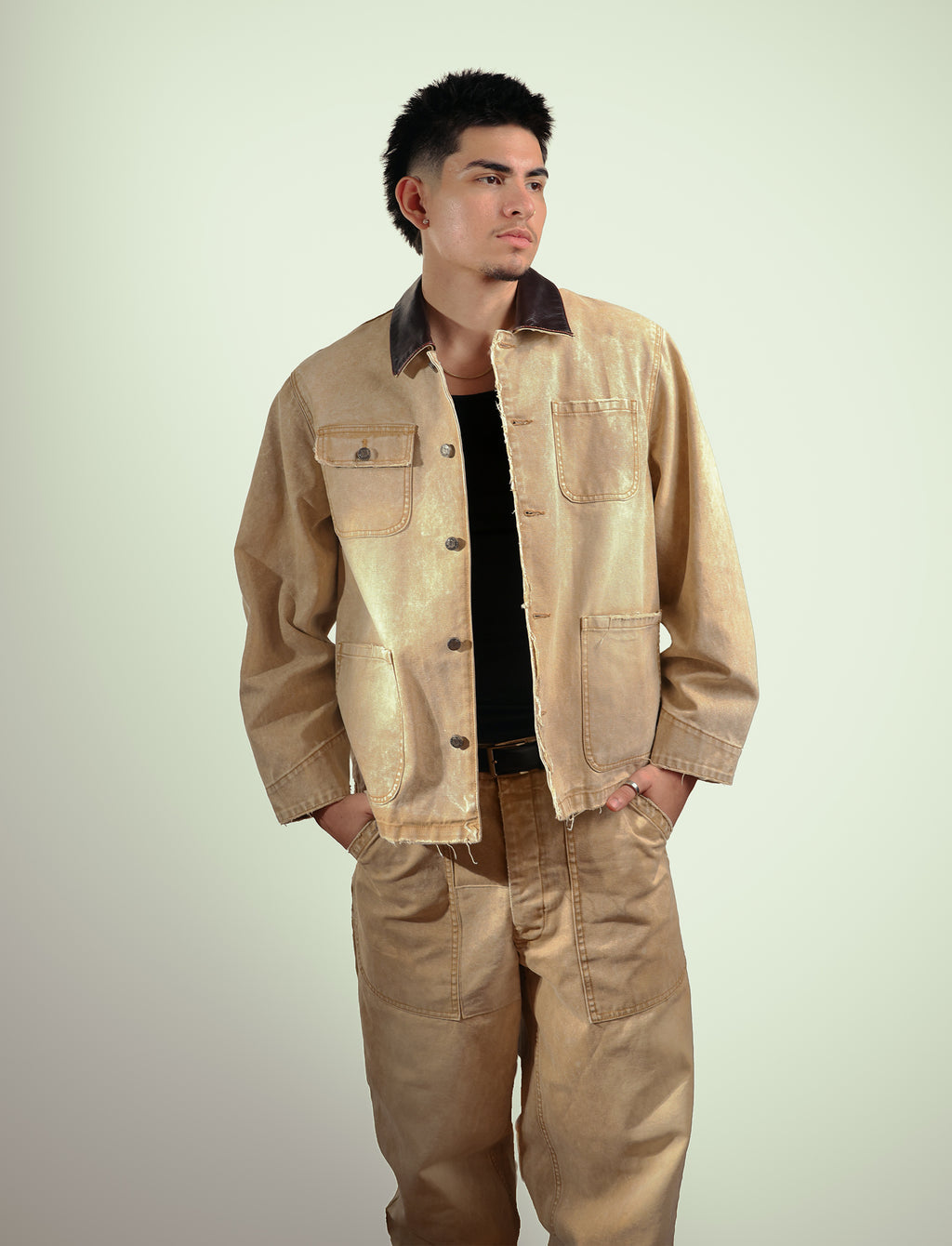 Washed Cotton Workwear Jacket