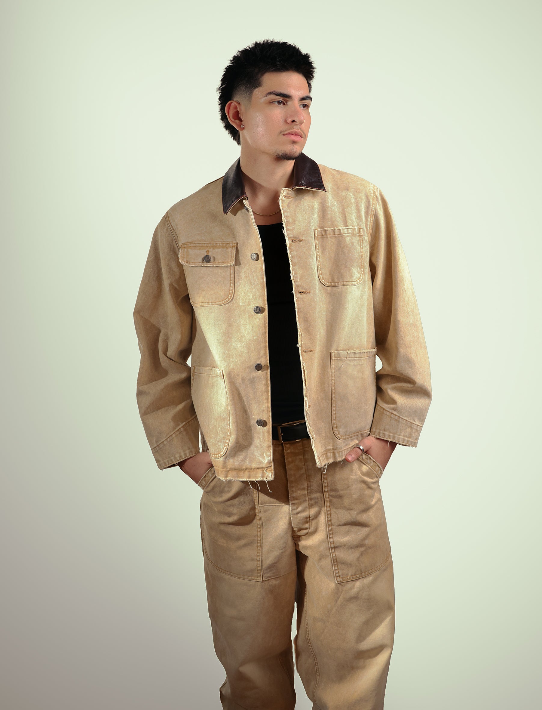 Washed Cotton Workwear Jacket