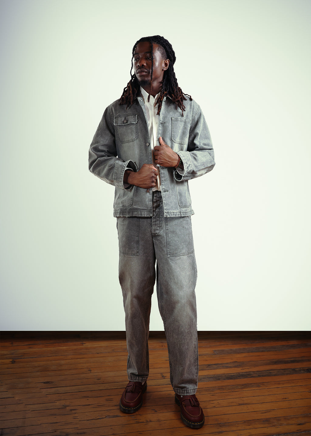 Washed Cotton Workwear Jacket