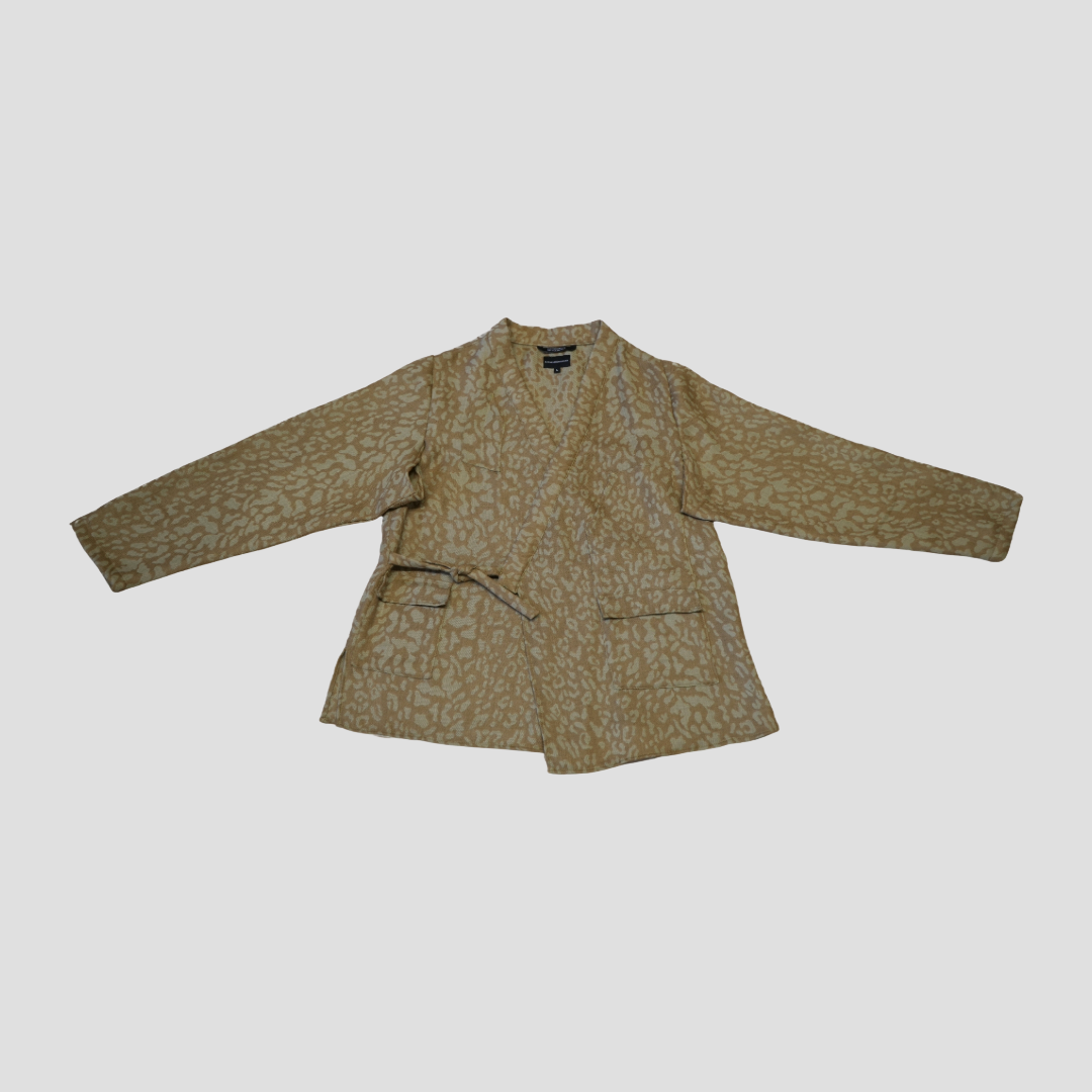 Long Sleeved Smock - Green Leopard