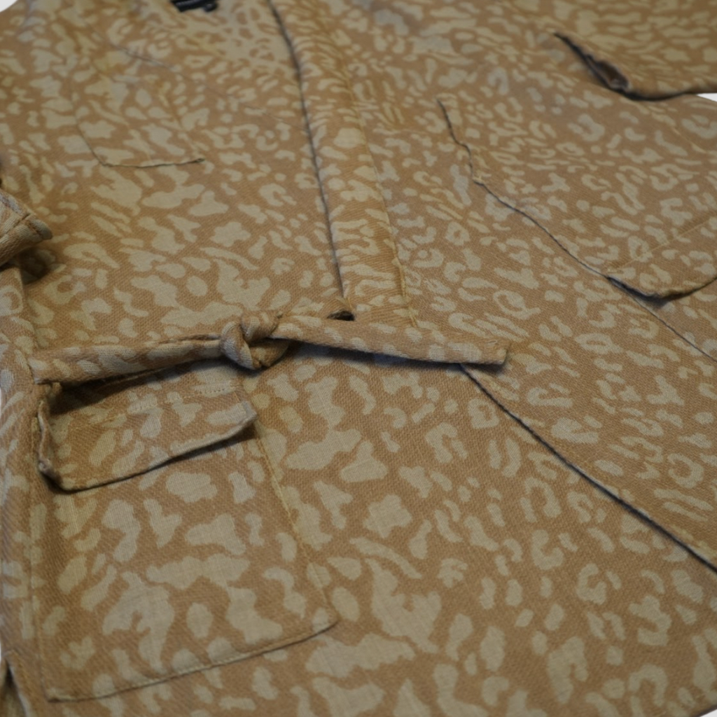 Long Sleeved Smock - Green Leopard