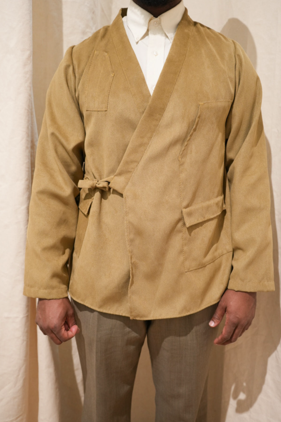 Kimono Sleeved Smock - Brown Corduroy