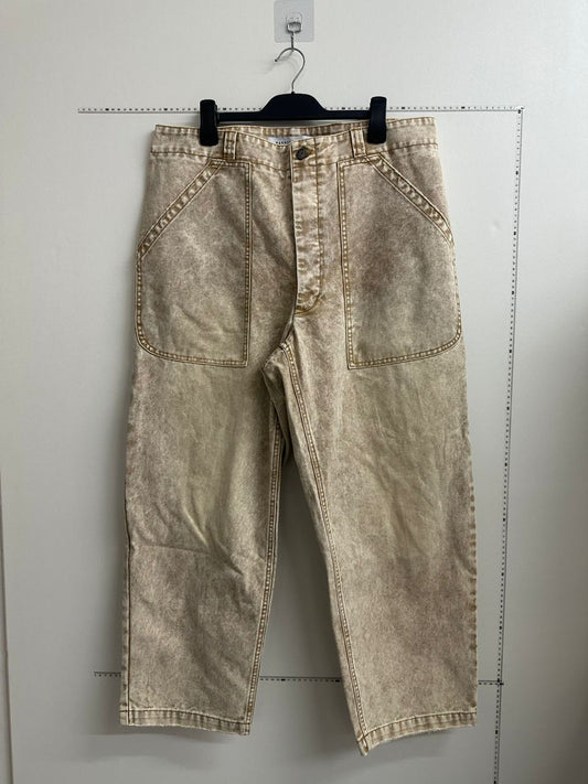 Washed Cotton Workwear Pants