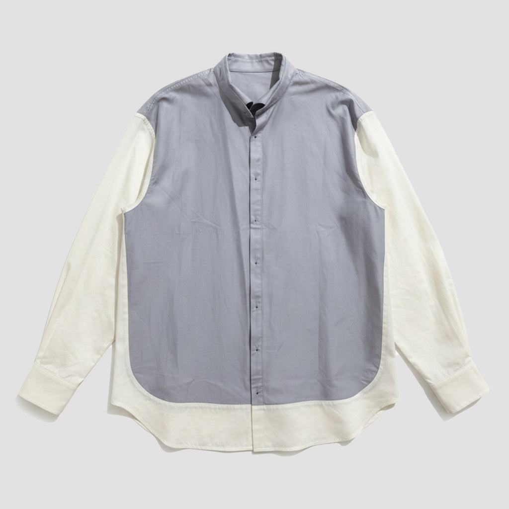 Indigo Duotone Mock Shirt