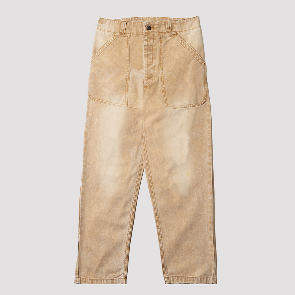 Washed Cotton Workwear Pants