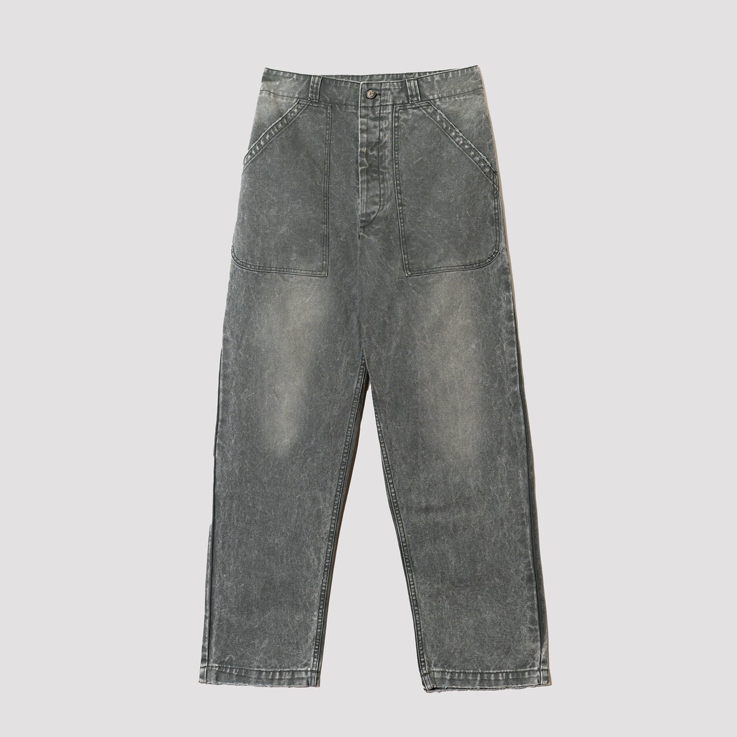 Washed Cotton Workwear Pants